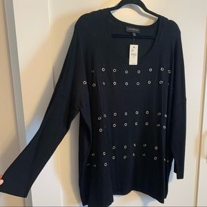 NWT Lane Bryant Grommet Sweater